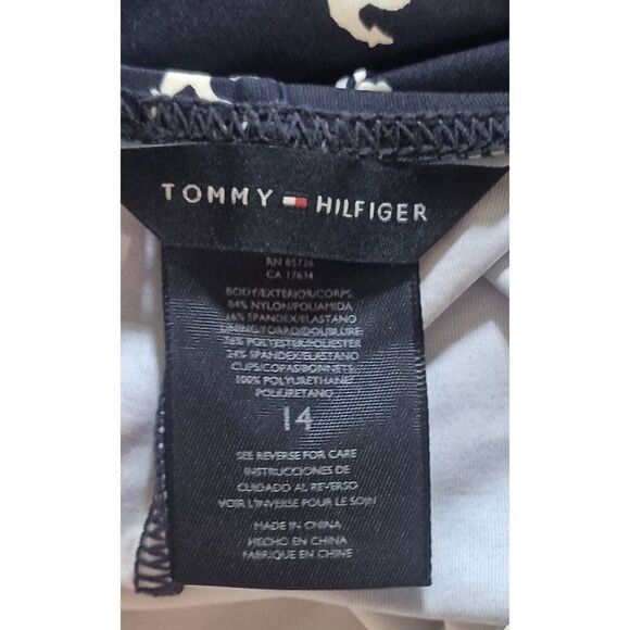 Tommy Hilfiger Anchor Sailor One Piece Swimsuit Bathingsuit Women's Size 14 - Picture 3 of 3